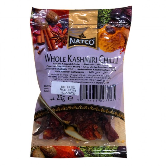 Natco Kashmiri Sušené Chilli (25g) 