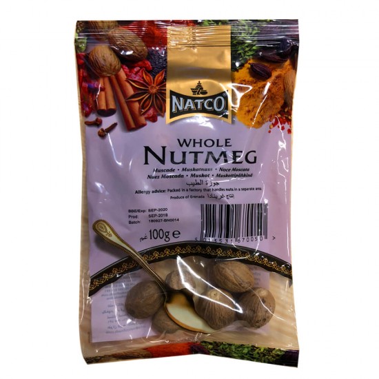 Natco Celé Muškátové Oříšky (100g) 