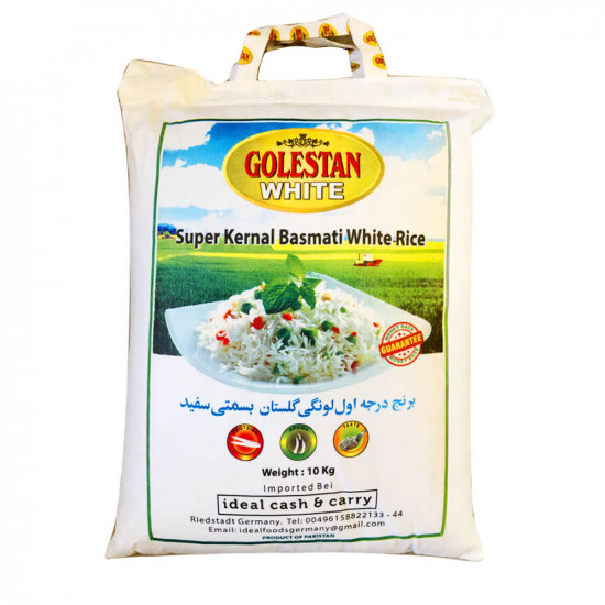 Golestan Bílá Basmati Rýže 10KG